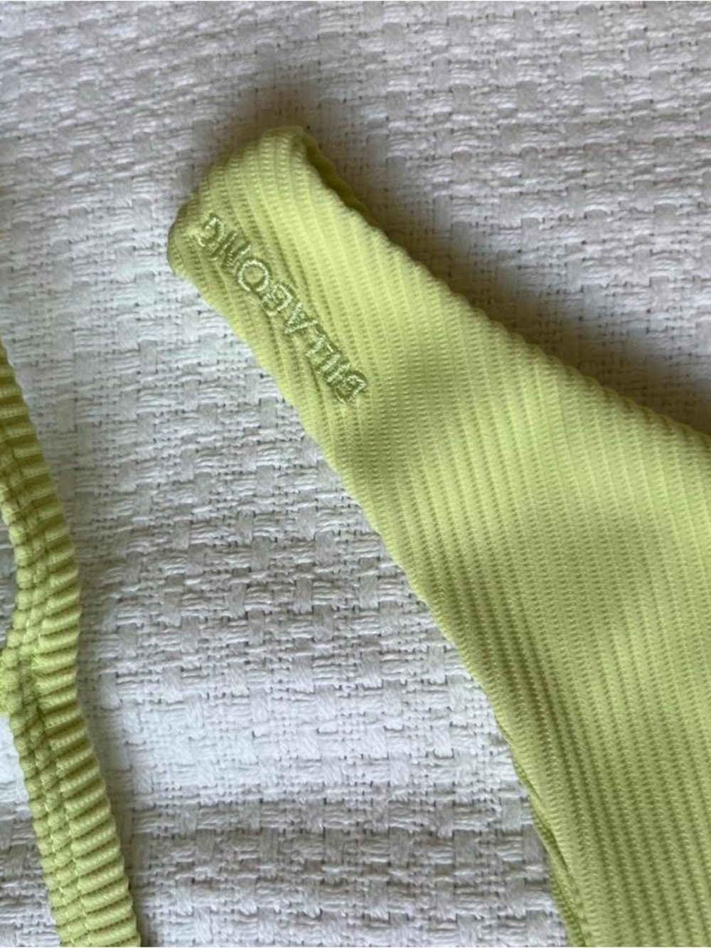 Billabong Lime Ribbed Triangle Bikini Set - Picture 3 of 3